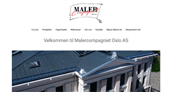 Desktop Screenshot of malercompagniet.no